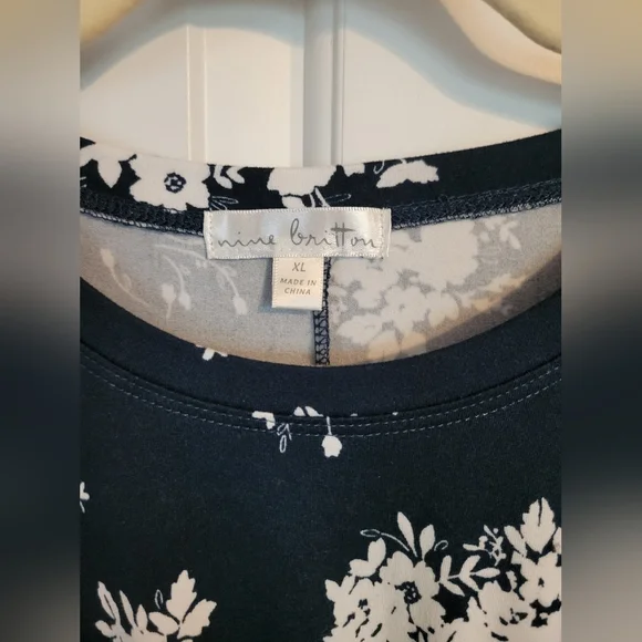 Nine BrittonAbigail Brushed Knit Fitted Midi Dress XL - Picture 5 of 8